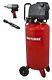 26 Gal. Portable Wheeled Air Compressor Kit With Impact Wrench + Ratchet Set New