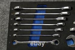 (2) Cornwell Metric Ratcheting Combination Wrench Sets CRW12MSB & CRW3MSB READ