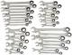34 Pc. Standard & Stubby Ratcheting Wrench Set, Sae & Metric 85034