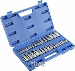 34pc Master Allen Wrench Bit Kit Hex Key For Ratchet Socket Tool Sae Metric Set