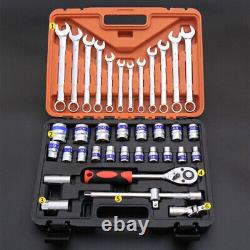 37Pcs METRIC Car Socket Torx Ratchet Wrench Combination Sleeve Repair Tool kit