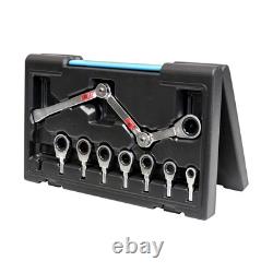 38105 Versatile 9-Piece Ratchet Wrench Set Nickel Chrome Plated Alloy Steel