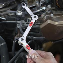 38105 Versatile 9-Piece Ratchet Wrench Set Nickel Chrome Plated Alloy Steel