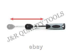 3pc Extendable Long Handle Socket Ratchet Set CRV 1/4, 3/8. And 1/2 drive