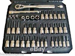 42pc CRAFTSMAN TORX ALLEN HEX E-TORX STAR RATCHET EXTENSION BIT SOCKET SET