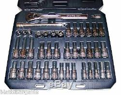 42pc CRAFTSMAN TORX ALLEN HEX E-TORX STAR RATCHET EXTENSION BIT SOCKET SET