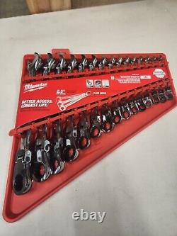 48-22-9413 for Milwaukee Flex Head Ratcheting SAE Combination Wrench Set 15-Pc