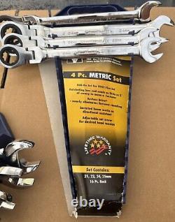 4Pc Flex Head Ratcheting Metric Wrench Set GEARWRENCH 9903D