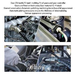 4Pcs Ratcheting Wrench Set 10-17mm Metric Open Head Open End