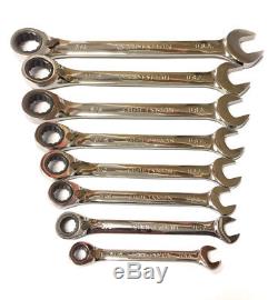 5/16 3/4, Craftsman SAE 8pc Reversible Ratcheting 12pt Wrench Set (Made USA)
