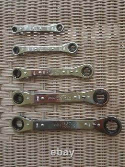 5 Pc MM Craftsman USA Box-End Offset Ratcheting Wrench Set 43376