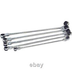 5 Pc. XL Ratcheting Wrench Set with 10 Metric Sizes