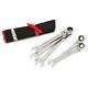 5-piece Ratcheting Wrench Set Large Sae Flex Head 72 Tooth Box End Hand Tool