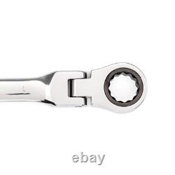 5-Piece Ratcheting Wrench Set Large SAE Flex Head 72 Tooth Box End Hand Tool