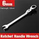 6/32mm Activities Metric Flexible Head Ratcheting Wrench Adjustable Repair Tool