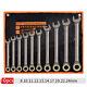 6/8/10pcs Metric Flexible Head Ratcheting Wrench Combination Spanner Tool Set