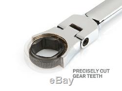 6-pc. Extra Long Flex-Head Ratcheting Box End Wrench Set (mm) TEKTON WRN77164