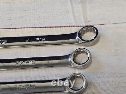 7 Armstrong Ratcheting Ratchet Box End Wrench Set Sae 27 3/4 11/16 5/8 1/2 3/8
