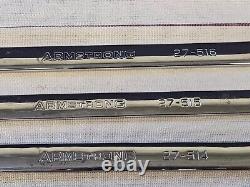 7 Armstrong Ratcheting Ratchet Box End Wrench Set Sae 27 3/4 11/16 5/8 1/2 3/8