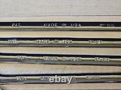 7 Armstrong Ratcheting Ratchet Box End Wrench Set Sae 27 3/4 11/16 5/8 1/2 3/8