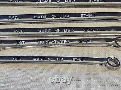 7 Armstrong Ratcheting Ratchet Box End Wrench Set Sae 27 3/4 11/16 5/8 1/2 3/8