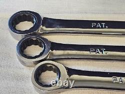 7 Armstrong Ratcheting Ratchet Box End Wrench Set Sae 27 3/4 11/16 5/8 1/2 3/8