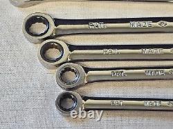 7 Armstrong Ratcheting Ratchet Box End Wrench Set Sae 27 3/4 11/16 5/8 1/2 3/8