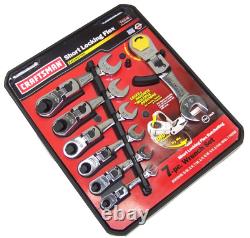 7 pcs RATCHETING SHORT LOCKING FLEX WRENCH SET CRAFTSMAN 942040 MADE IN USA