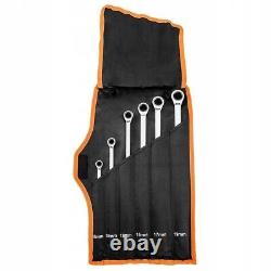 8-19mm Long Ring Ratcheting Wrench Set 6 Pcs Neo Tools 09-370 CrV Spanner Kit