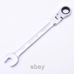 8-24mm Metric Combination Ratchet Set Spanner Flexible Head Open/Ring Wrench US