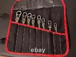 8 Piece Reversible Flex-Head Ratcheting Comb. Wrench Set, SAE, Williams NIB