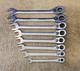 8 Williams Rc Ratcheting Ratchet Reversible Wrench Set Sae 3/4 5/8 9/16 1/2 3/8