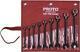 9 Pc Blk Chrome Reversible Combo Ratchet Wrench Set Spline