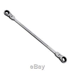 ABN Metric Extra Long Flex Head Double Box End Ratcheting Wrench