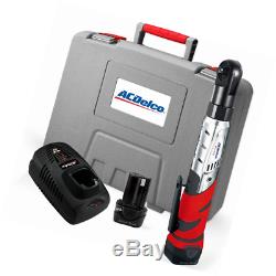 ACDelco Cordless 12V Heavy Duty 3/8 Ratchet Wrench Tool Set with 2 Li-ion Batter