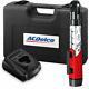 Acdelco Cordless 3/8 Ratchet Wrench 12v Angled 55 Ft-lb Tool Set With 1 Li-ion