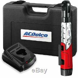 ACDelco Cordless 3/8 Ratchet Wrench 12V Angled 55 ft-lb Tool Set with 1 Li-ion