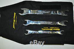 ALDEN WRENCH 3pce Open End Ratchet Set Metric (Double Head) 10-17MM MAde in USA
