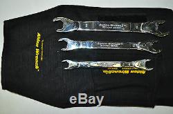 ALDEN WRENCH 3pce Open End Ratchet Set Metric (Double Head) 10-17MM MAde in USA