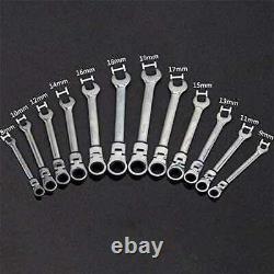 ANZUYA Ratchet Combination Wrench Set Chrome Vanadium Steel 12-piece Set Japan