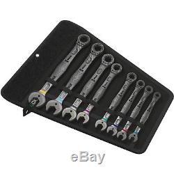APT / Wera JOKER SAE / Metric Combo Wrench 19PC Set Color Code with2 Wrench Rolls