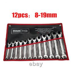 Adjustable RatchetFix Tubing Wrench Set Ratcheting Flex Head Car Repair Tools