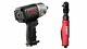 Aircat 1150 1/2 1295 Ft/lbs Loosening Air Impact Wrench With Air Ratchet 800