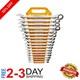 Alloy Steel 16-piece Ratcheting Wrench Set 72 Tooth Design With Storage Rack