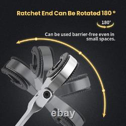 Anbull Metric Tubing Combination Wrench Set 9Pcs(8-17Mm), Ratcheting Wrench Set
