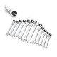 Anbull Ratcheting Wrench Set With Open Flex-head, 12pcs Metric Tubing Combinat