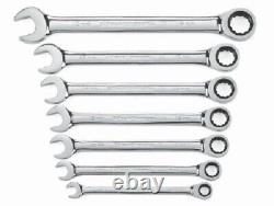 Apex, 7 Pc. Ratcheting Combination Metric Wrench Set, 72-Tooth 12 Point, 9417