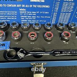 Armstrong Eliminator #16-090- 19pc Ratchet System SAE & Metric NOS (st1029)