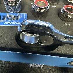 Armstrong Eliminator #16-090- 19pc Ratchet System SAE & Metric NOS (st1029)