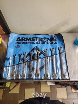 Armstrong Industrial 9pc Long Metric Ratcheting Combination Wrench Set USA